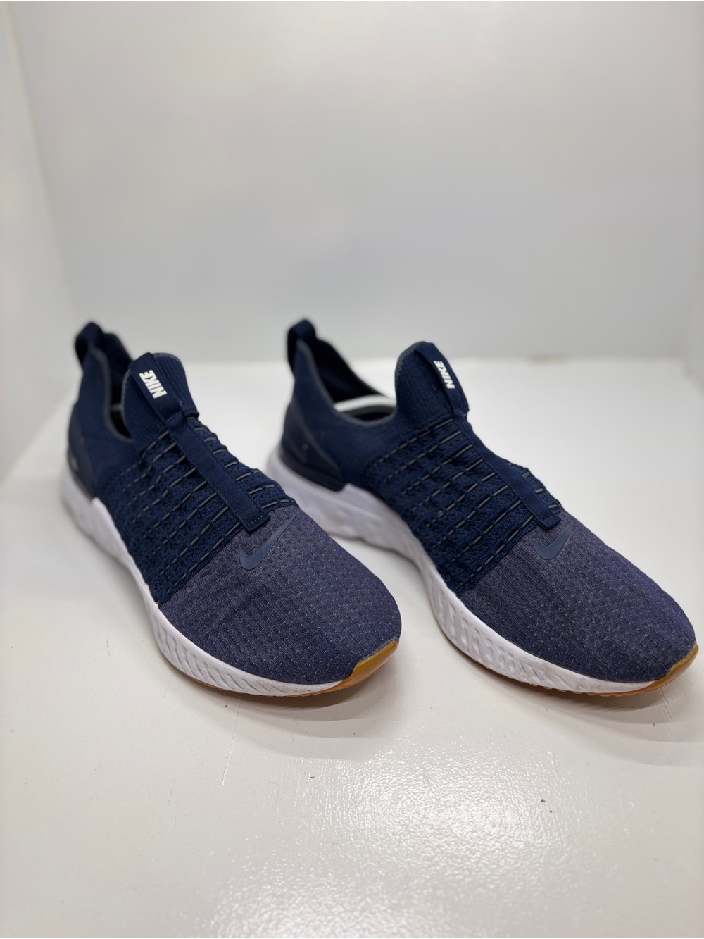 Nike React Phantom Run Flyknit 2 Running Shoes Blue Men's Size 14 Slip-On Sneake - Picture 6 of 14